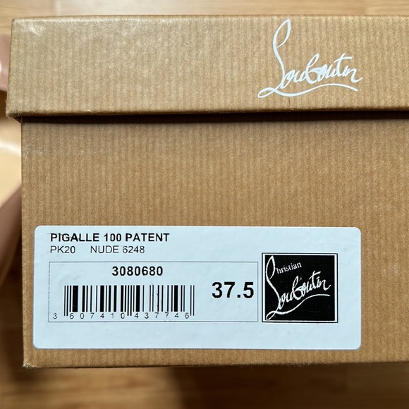 Christian Louboutin Pigalle 100 Nude Patent Leather (size 37.5 EU) - Picture 16 of 16